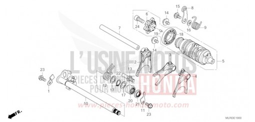 GEARSHIFT DRUM CB500XAR de 2024